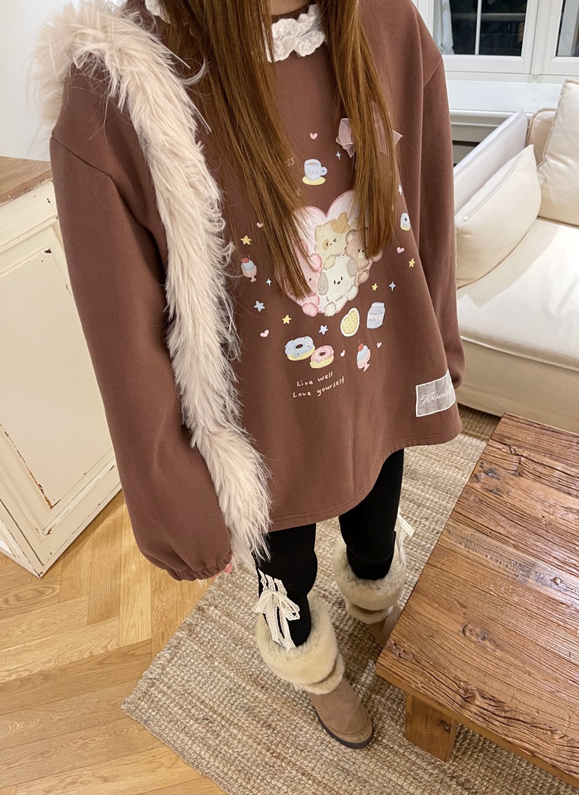 BOUTIQUE-L東大門㊣實拍女裝新款熱賣休閑時尚人氣職業衛衣BOUTIQUE-L衛衣