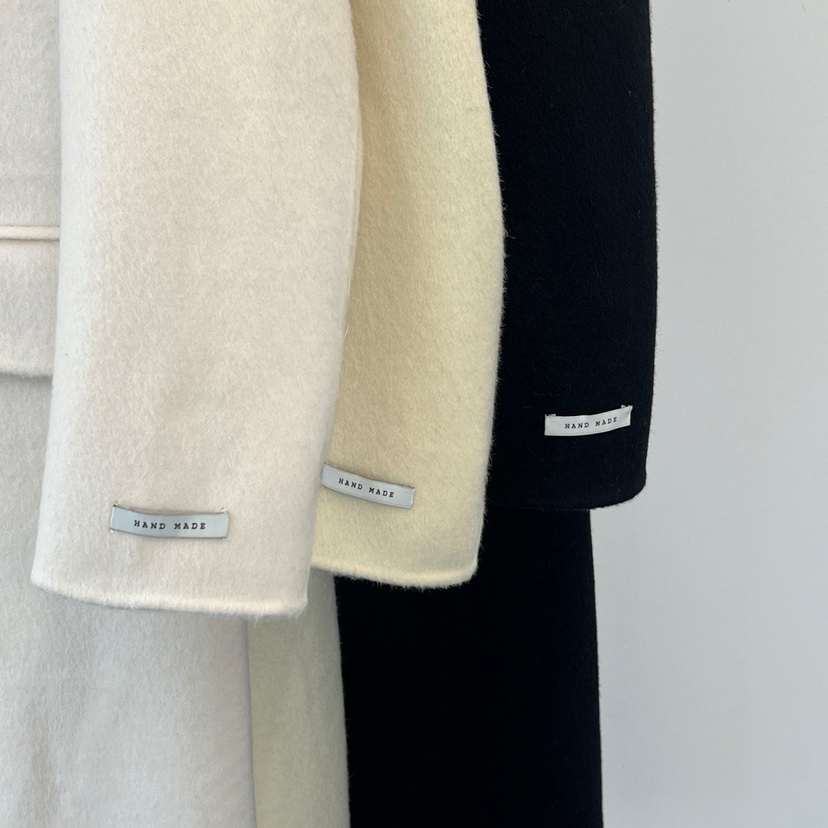 ANOTHER AVENUE韓國代購㊣女士新款休閑中長款大衣羊駝毛混紡ANOTHER AVENUE中長款大衣