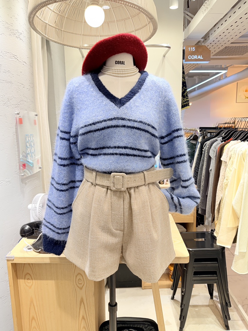 CORAL韓國直郵㊣女士新品推薦熱賣真品25秋冬人氣休閑針織衫CORAL針織衫