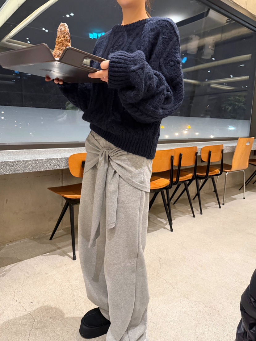 GLITTER東大門㊣代購女裝新款推薦真品人氣時尚休閑褲不含腰帶GLITTER休閑褲