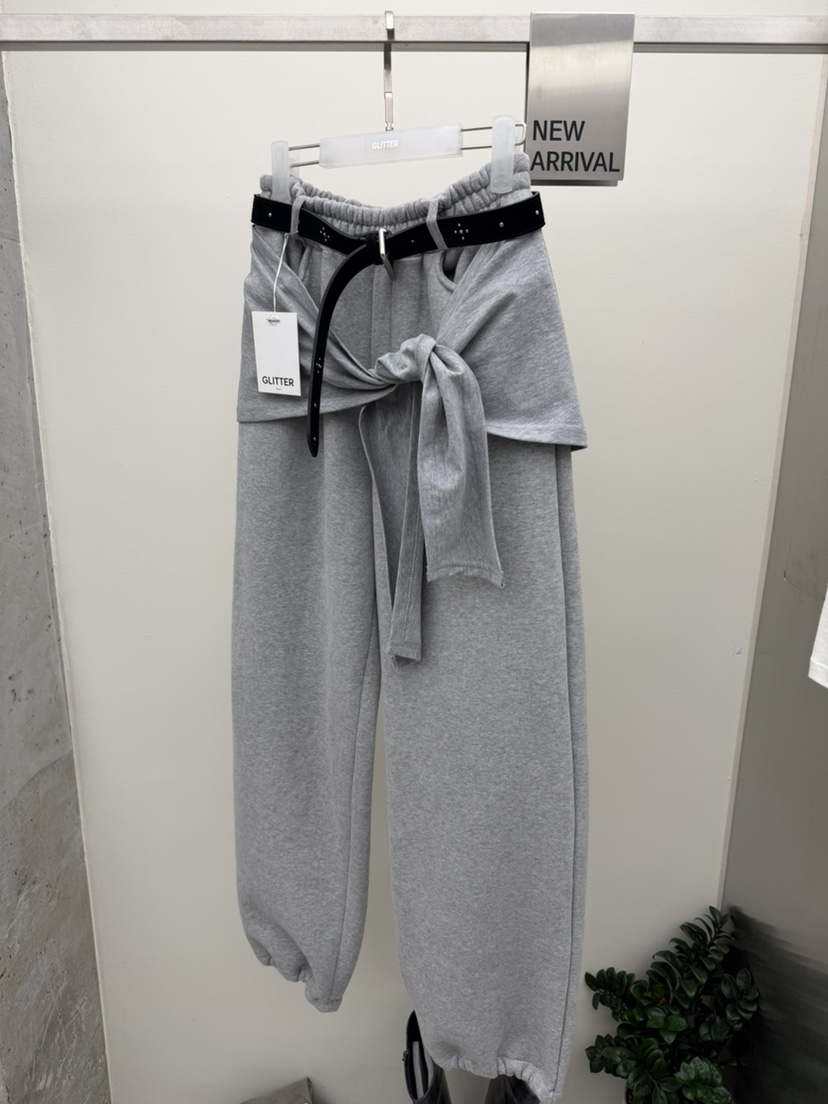 GLITTER東大門㊣代購女裝新款推薦真品人氣時尚休閑褲不含腰帶GLITTER休閑褲圖色1