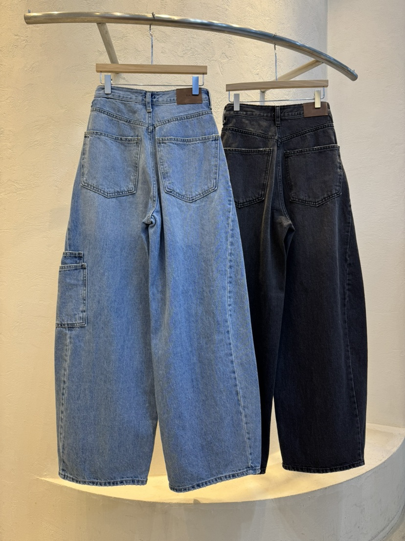 RIAH韓國代購㊣女裝新款熱賣人氣推薦休閑25秋冬牛仔褲口袋RIAH牛仔褲