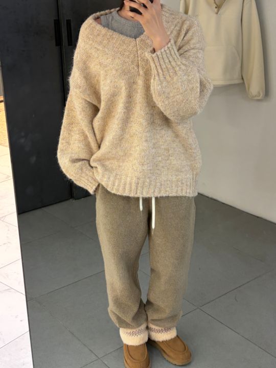 CALLIT東大門㊣直郵女裝新品職業人氣25秋冬時尚休閑針織衫V領CALLIT針織衫