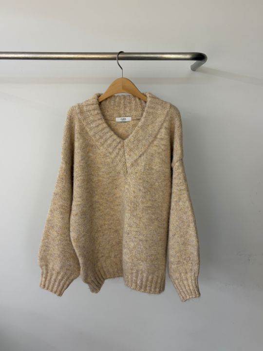 CALLIT東大門㊣直郵女裝新品職業人氣25秋冬時尚休閑針織衫V領CALLIT針織衫圖色2