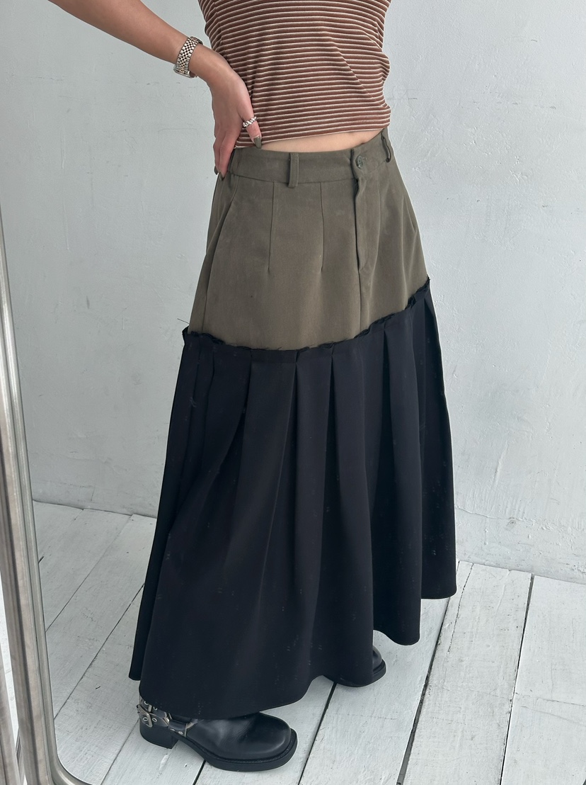 BYRING東大門㊣實拍女士新款時尚休閑25秋冬職業人氣推薦長裙BYRING長裙圖色2