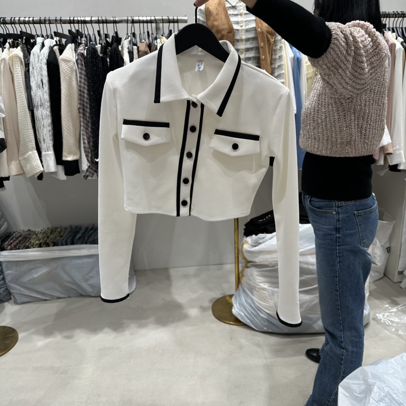 LOTTIMO韓國直郵㊣女士新品休閑人氣25秋冬推薦職業夾克口袋LOTTIMO夾克圖色1