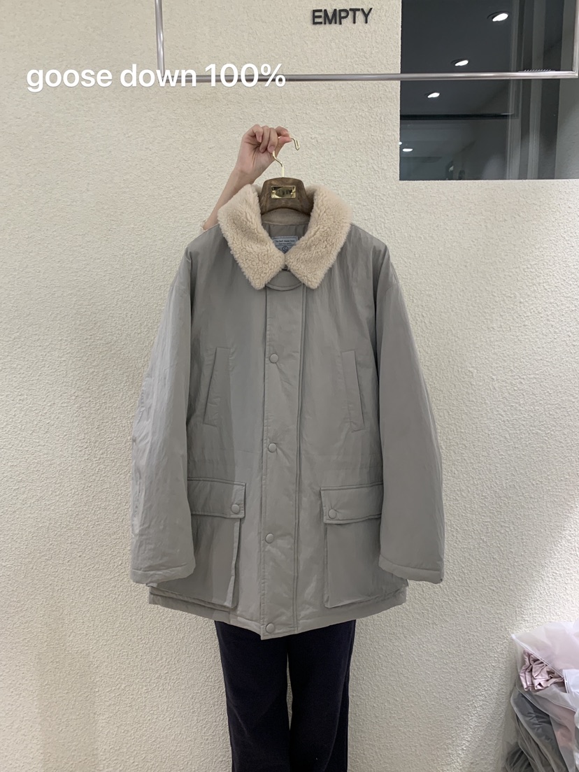 EMPTY東大門㊣直郵女士新款25秋冬休閑熱賣時尚推薦短款棉服EMPTY短款棉服圖色2