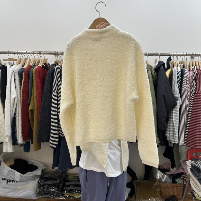 DELIGHT-L東大門㊣實拍女裝新品熱賣職業毛衣羊毛拉鏈開衫DELIGHT-L毛衣