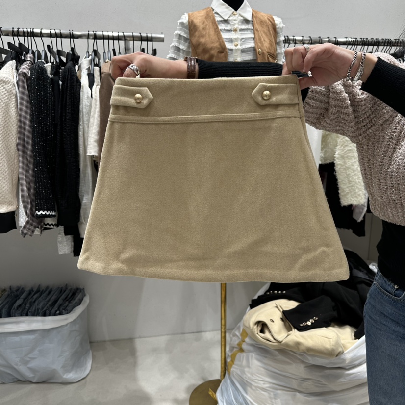 LOTTIMO韓國代購㊣女士新款熱賣25秋冬休閑人氣職業時尚短裙LOTTIMO短裙圖色1