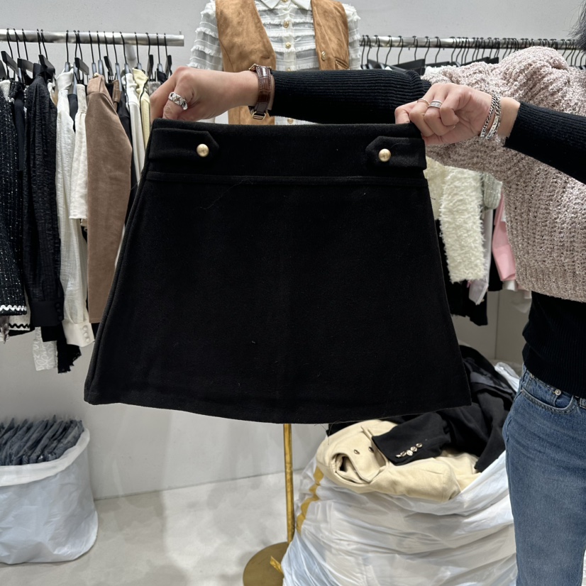 LOTTIMO韓國代購㊣女士新款熱賣25秋冬休閑人氣職業時尚短裙LOTTIMO短裙圖色2