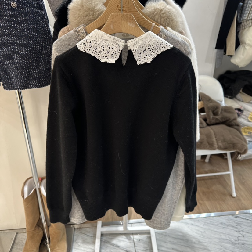 ABLESTUDIO東大門㊣代購女士新品職業休閑時尚25秋冬針織衫ABLESTUDIO針織衫