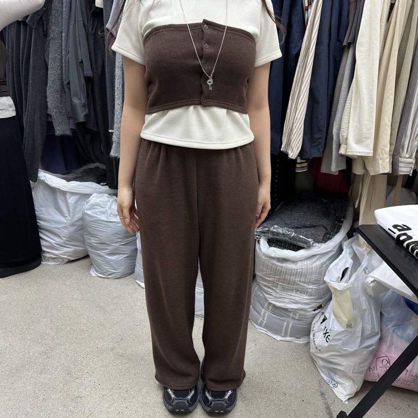 AMOEBA東大門㊣直郵女裝新款25秋冬熱賣人氣職業套裝加絨套裝AMOEBA套裝圖色1