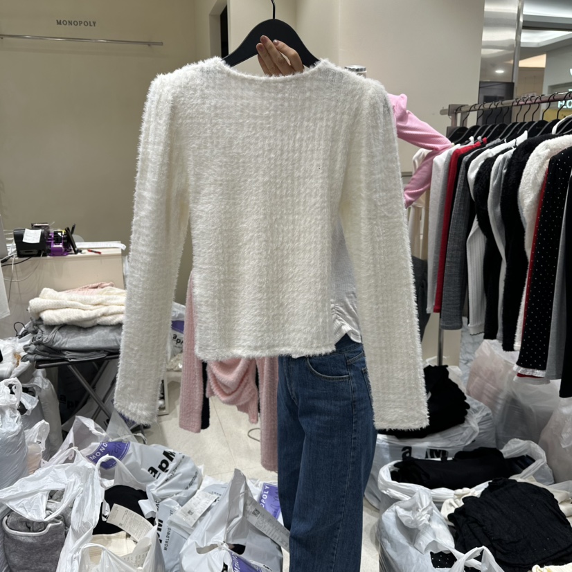 MONOPOLY東大門㊣直郵女裝新品休閑職業推薦25秋冬人氣針織衫MONO_POLY針織衫