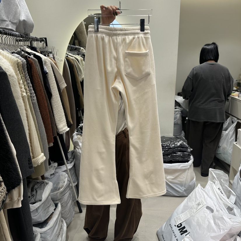 AT THE END東大門㊣直郵女士新款人氣推薦休閑褲加絨保暖AT THE END休閑褲