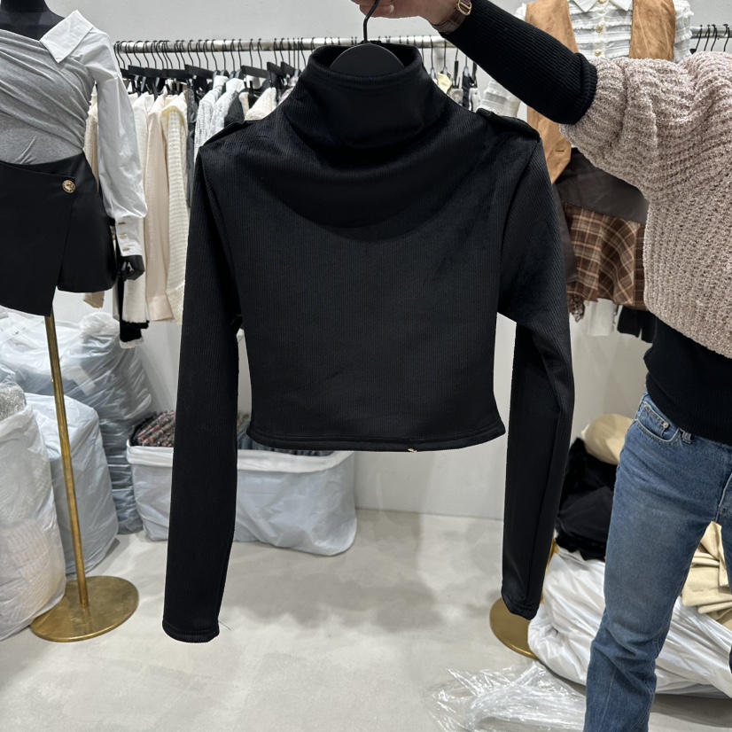 LOTTIMO韓國代購㊣女裝新品25秋冬熱賣人氣時尚職業長袖T恤LOTTIMO長袖T恤圖色2