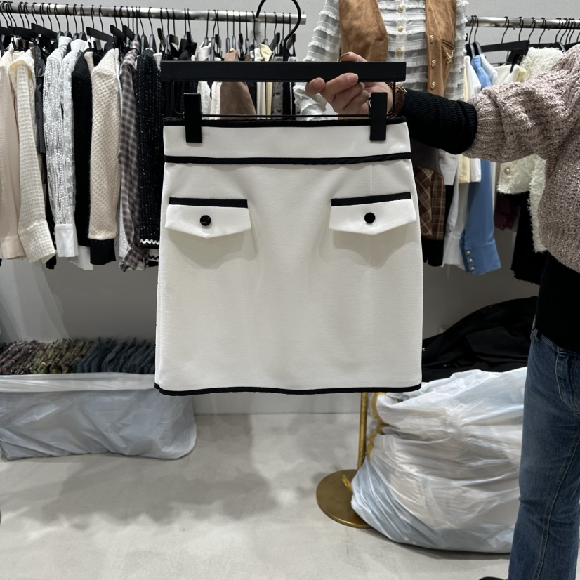 LOTTIMO韓國直郵㊣女裝新款人氣職業推薦時尚熱賣休閑短裙口袋LOTTIMO短裙圖色1