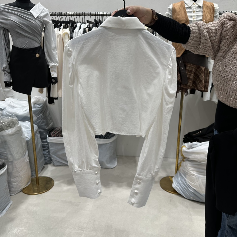 LOTTIMO東大門㊣直郵女裝新款25秋冬休閑職業襯衫蕾絲衫含領帶LOTTIMO襯衫/蕾絲衫