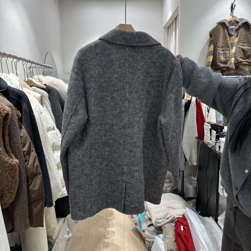 DDAY韓國直郵㊣女裝新款職業時尚25秋冬推薦熱賣人氣短款大衣DDAY短款大衣