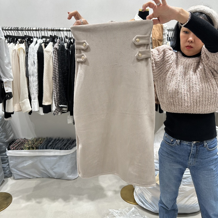 LOTTIMO東大門㊣代購女士新品職業25秋冬時尚休閑推薦熱賣長裙LOTTIMO長裙圖色1