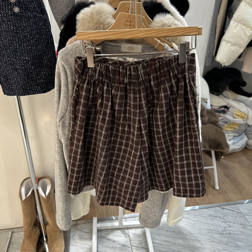 ABLESTUDIO東大門㊣代購女士新款熱賣休閑推薦職業25秋冬短褲ABLESTUDIO短褲