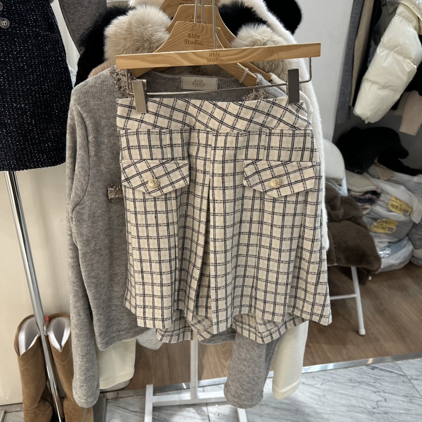 ABLESTUDIO東大門㊣代購女士新款熱賣休閑推薦職業25秋冬短褲ABLESTUDIO短褲圖色1