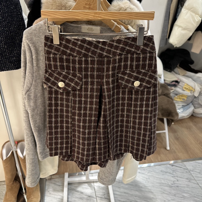 ABLESTUDIO東大門㊣代購女士新款熱賣休閑推薦職業25秋冬短褲ABLESTUDIO短褲圖色2