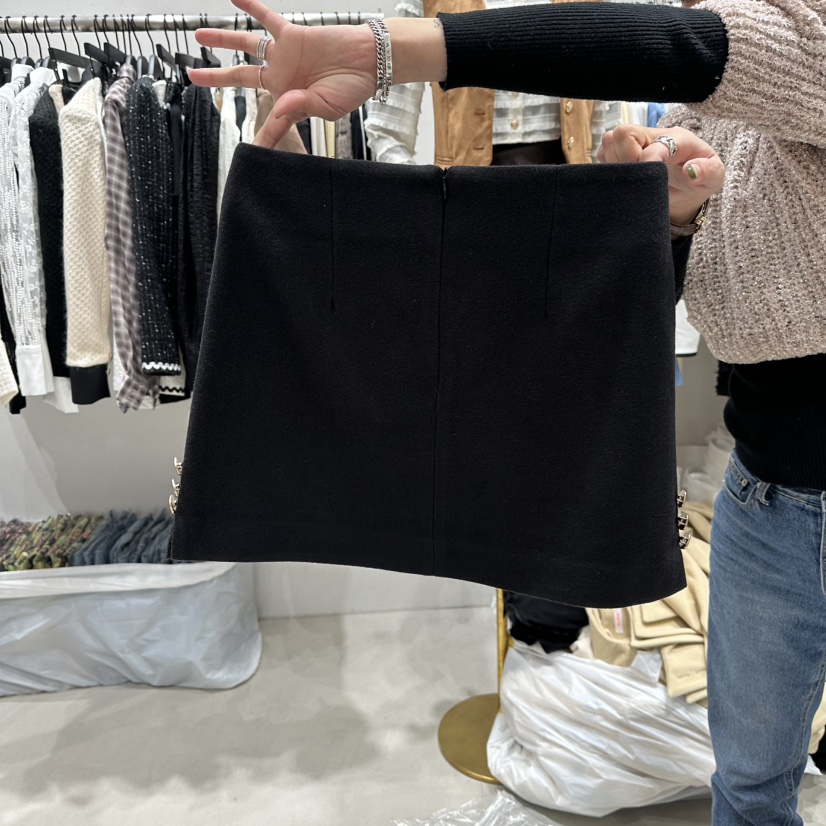 LOTTIMO韓國代購㊣女士新款時尚休閑25秋冬人氣職業熱賣短裙LOTTIMO短裙