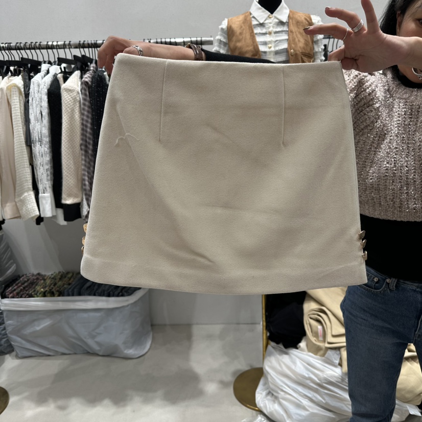 LOTTIMO韓國代購㊣女士新款時尚休閑25秋冬人氣職業熱賣短裙LOTTIMO短裙圖色1