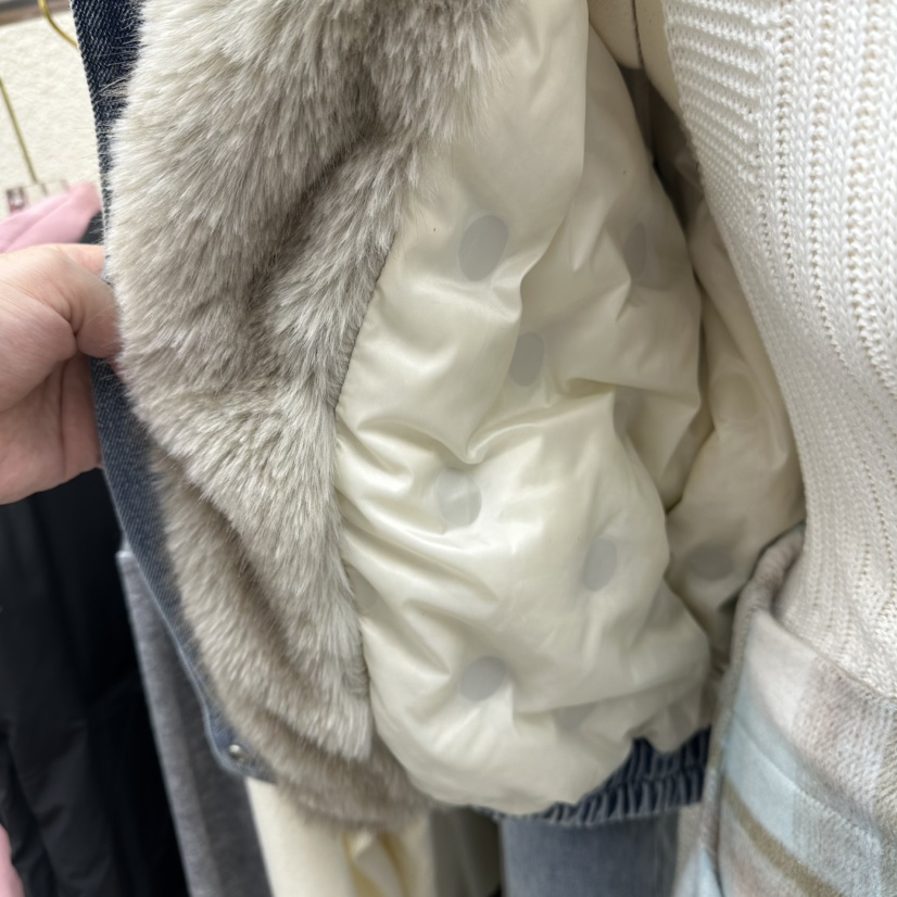 DRAWING韓國代購㊣女裝新款時尚推薦人氣熱賣職業25秋冬夾克皮草DRAWING夾克