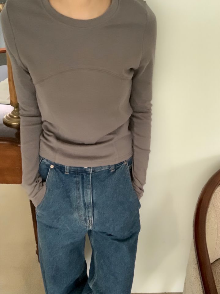 DOIT韓國代購㊣女士新款熱賣人氣休閑25秋冬時尚職業長袖T恤DOIT長袖T恤