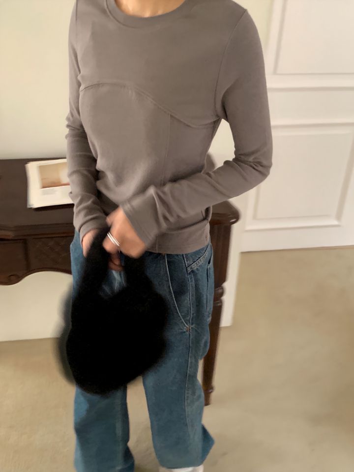 DOIT韓國代購㊣女士新款熱賣人氣休閑25秋冬時尚職業長袖T恤DOIT長袖T恤