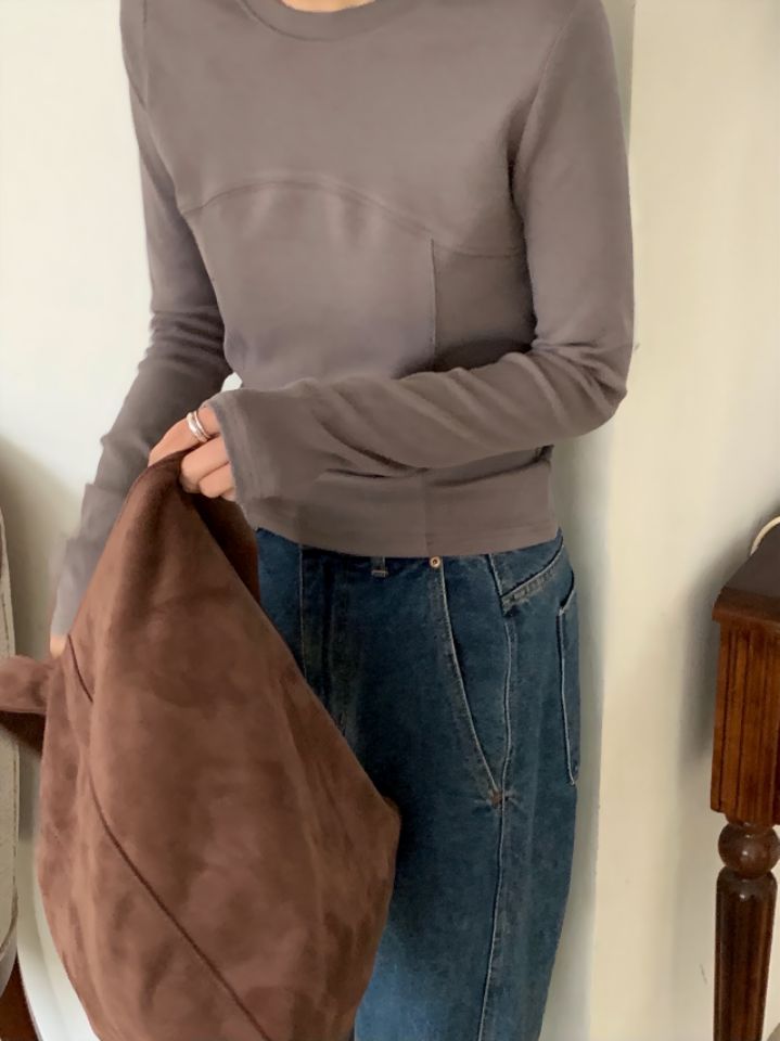 DOIT韓國代購㊣女士新款熱賣人氣休閑25秋冬時尚職業長袖T恤DOIT長袖T恤