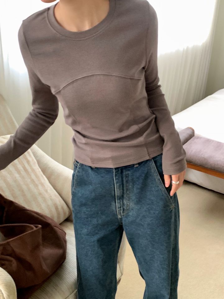 DOIT韓國代購㊣女士新款熱賣人氣休閑25秋冬時尚職業長袖T恤DOIT長袖T恤