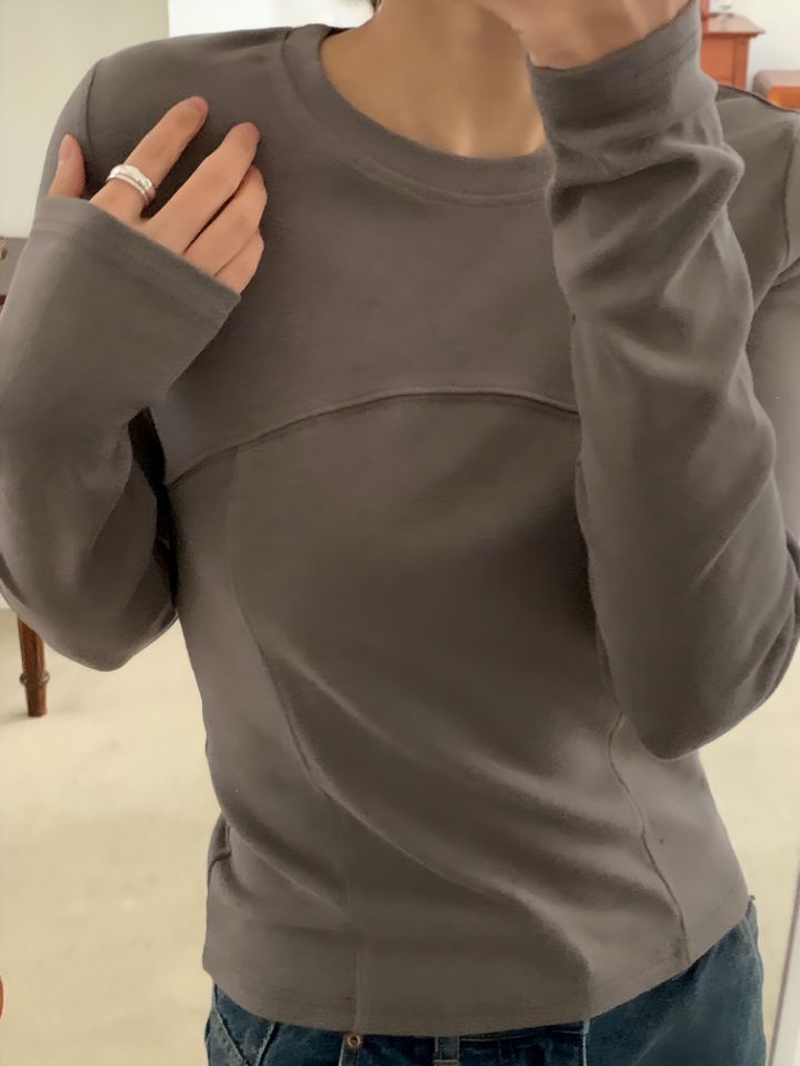 DOIT韓國代購㊣女士新款熱賣人氣休閑25秋冬時尚職業長袖T恤DOIT長袖T恤