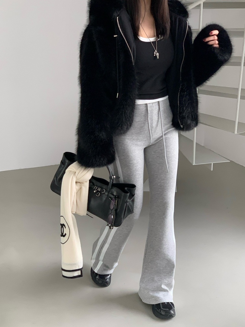 REVE CITE-L東大門㊣直郵女士新品時尚休閑人氣休閑褲加絨REVE CITE-L休閑褲