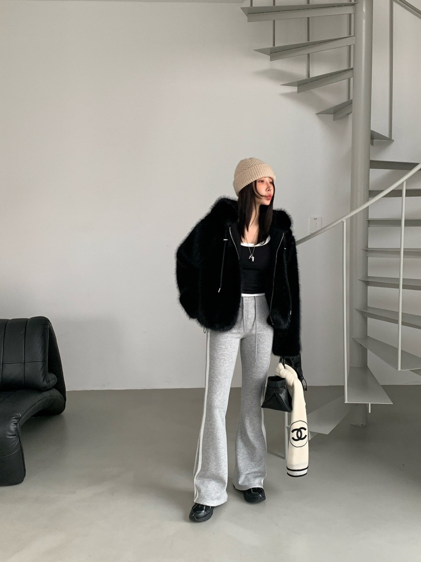 REVE CITE-L東大門㊣直郵女士新品時尚休閑人氣休閑褲加絨REVE CITE-L休閑褲