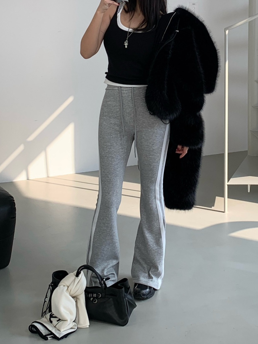 REVE CITE-L東大門㊣直郵女士新品時尚休閑人氣休閑褲加絨REVE CITE-L休閑褲圖色2