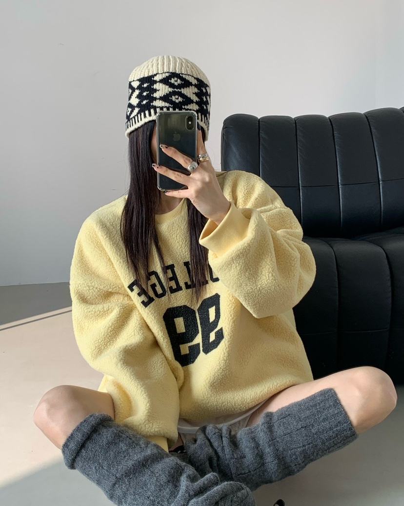 REVE CITE-L韓國直郵㊣女士新品25秋冬人氣時尚真品衛衣加絨REVE CITE-L衛衣