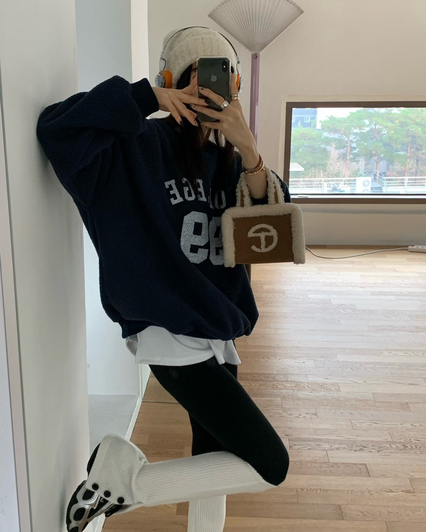 REVE CITE-L韓國直郵㊣女士新品25秋冬人氣時尚真品衛衣加絨REVE CITE-L衛衣