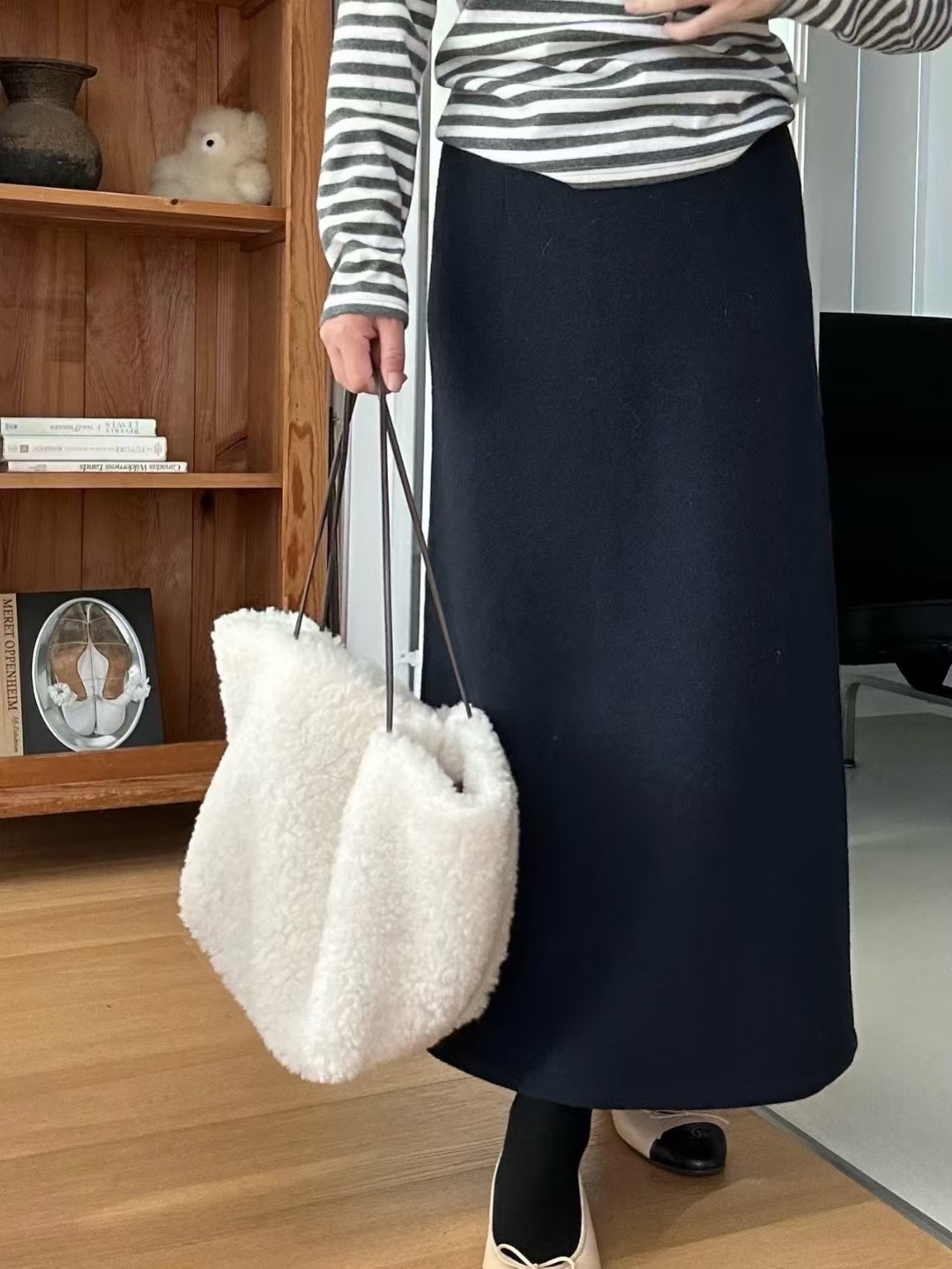 KIND-카인드-OT韓國直郵㊣女裝新品25秋冬時尚人氣長裙羊毛KIND-ot長裙圖色2