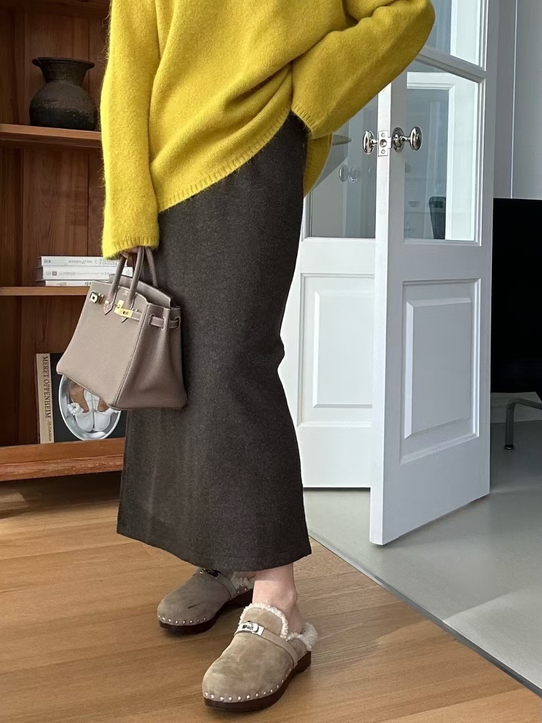 KIND-카인드-OT韓國直郵㊣女裝新品25秋冬時尚人氣長裙羊毛KIND-ot長裙圖色3