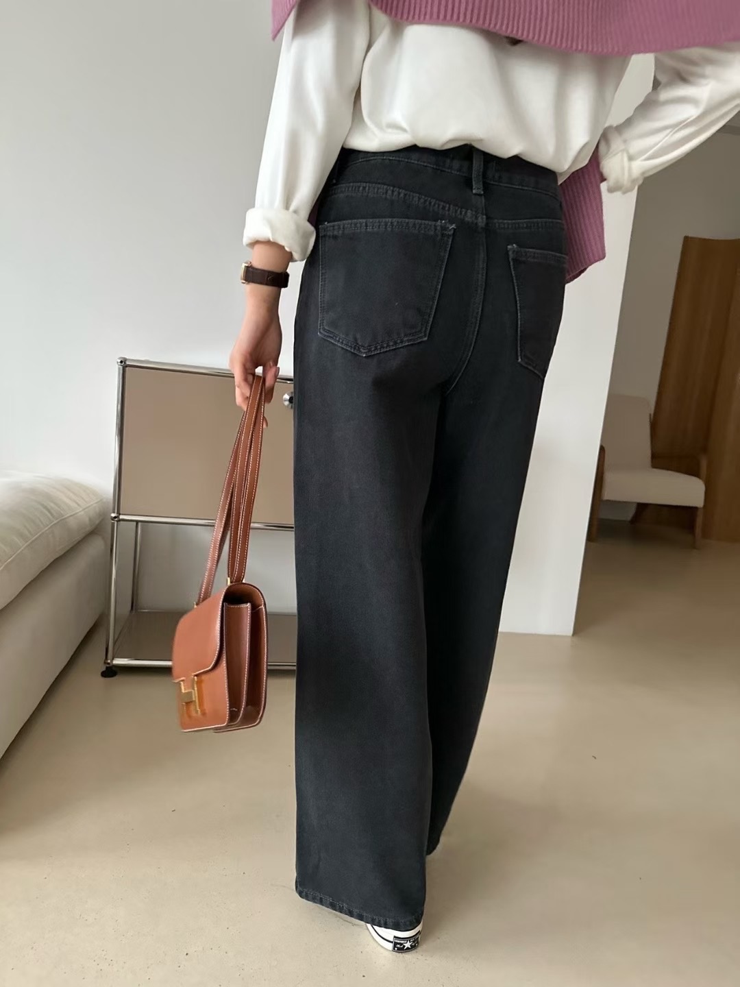 KIND-카인드-OT韓國代購㊣女士新品休閑25秋冬時尚牛仔褲KIND-ot牛仔褲