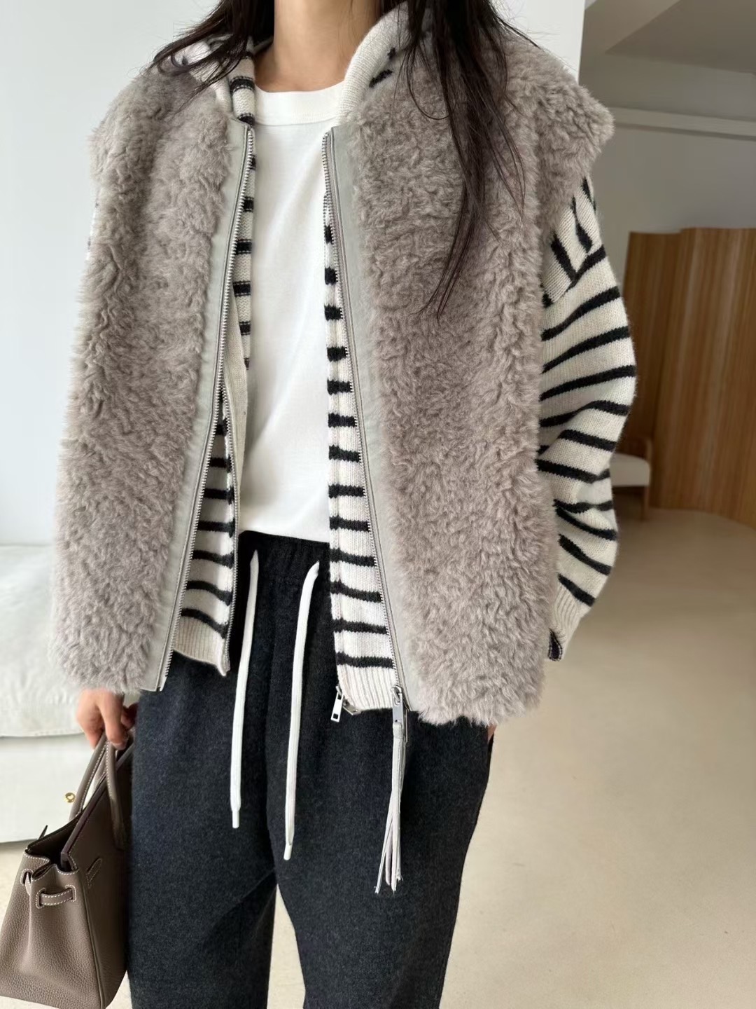 KIND-카인드-OT東大門㊣直郵女士新款時尚人氣熱賣馬甲羊毛KIND-ot馬甲圖色2