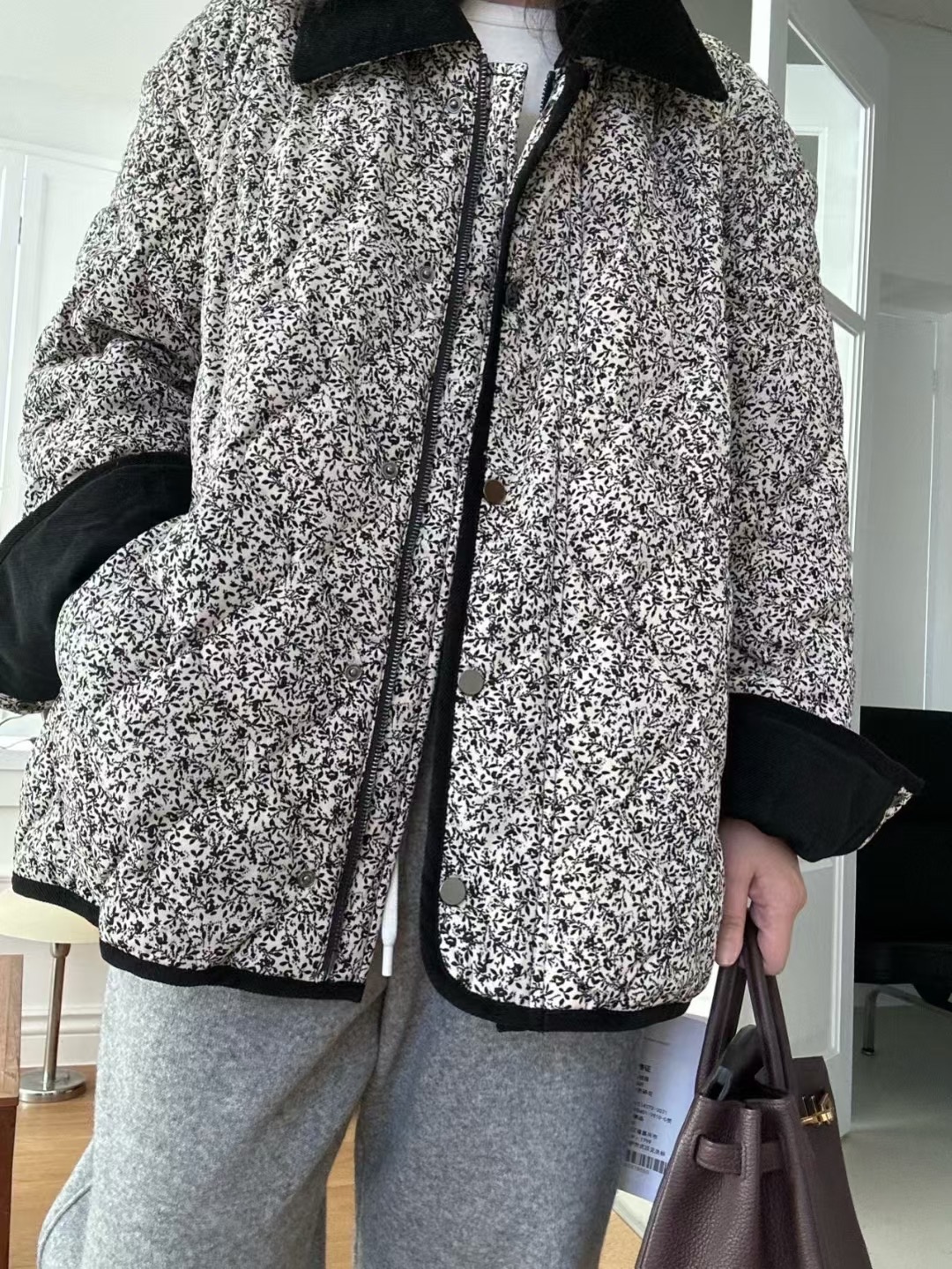 KIND-카인드-OT東大門㊣直郵女裝新款職業休閑夾克填充鵝絨KIND-ot夾克圖色1