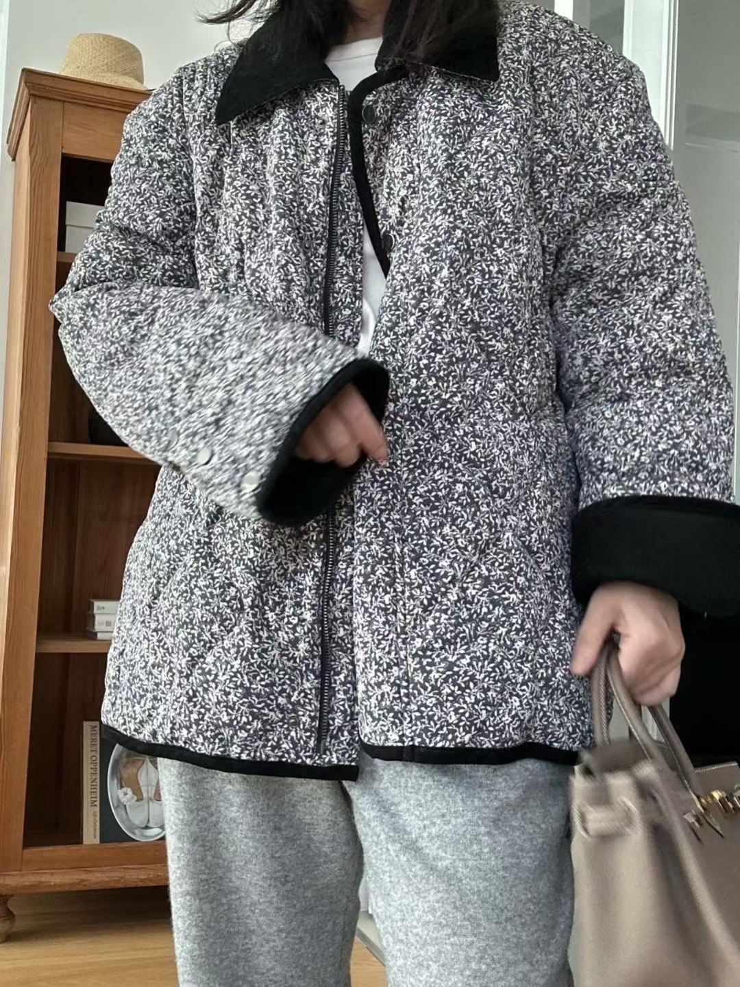 KIND-카인드-OT東大門㊣直郵女裝新款職業休閑夾克填充鵝絨KIND-ot夾克圖色2