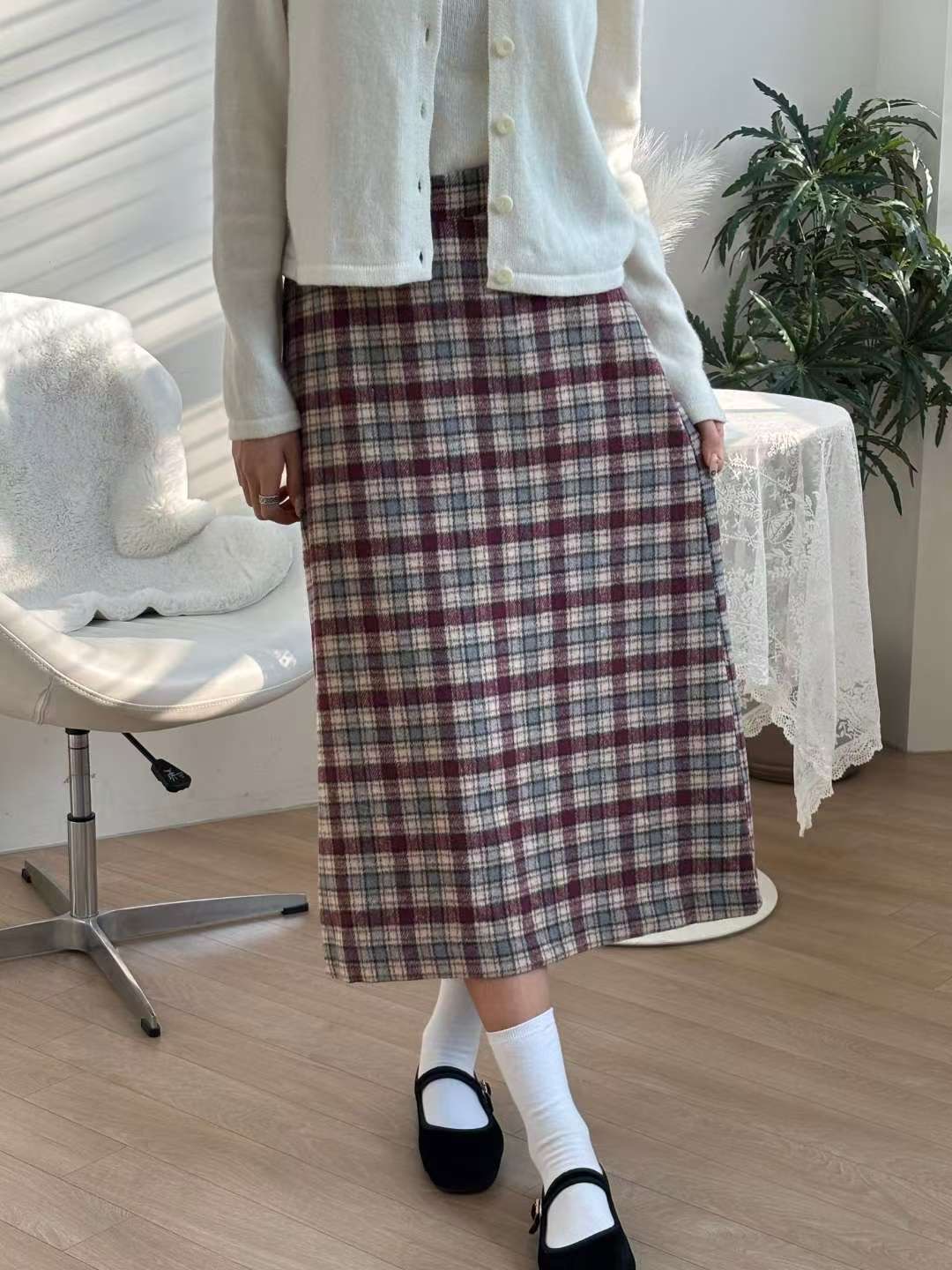 Cream韓國代購㊣女士新款時尚長裙Cream_奶油長裙