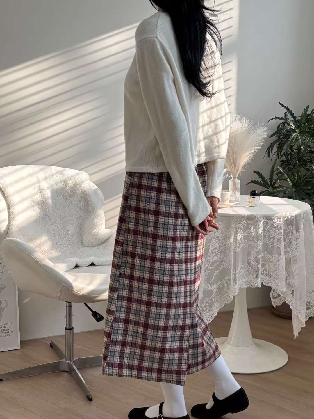 Cream韓國代購㊣女士新款時尚長裙Cream_奶油長裙