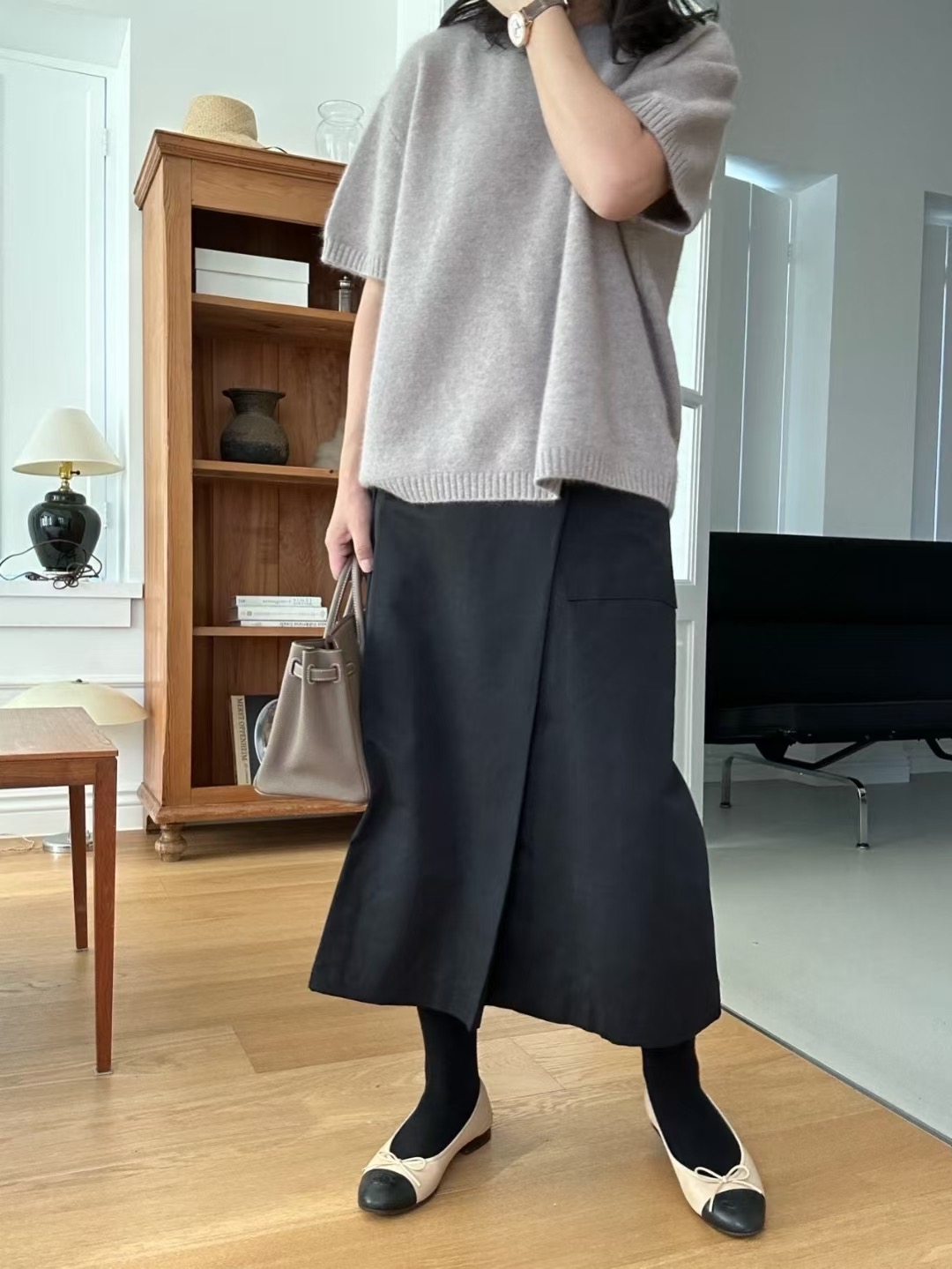 KIND-카인드-OT韓國代購㊣女裝新款時尚休閑25秋冬長裙裹身裙KIND-ot長裙