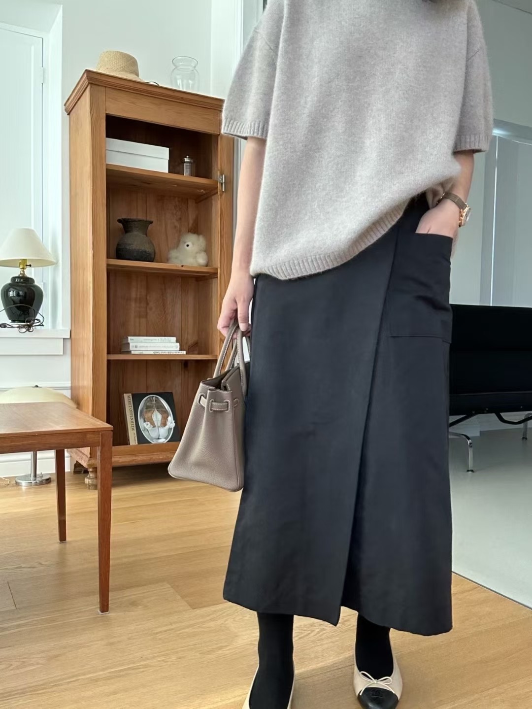 KIND-카인드-OT韓國代購㊣女裝新款時尚休閑25秋冬長裙裹身裙KIND-ot長裙圖色2