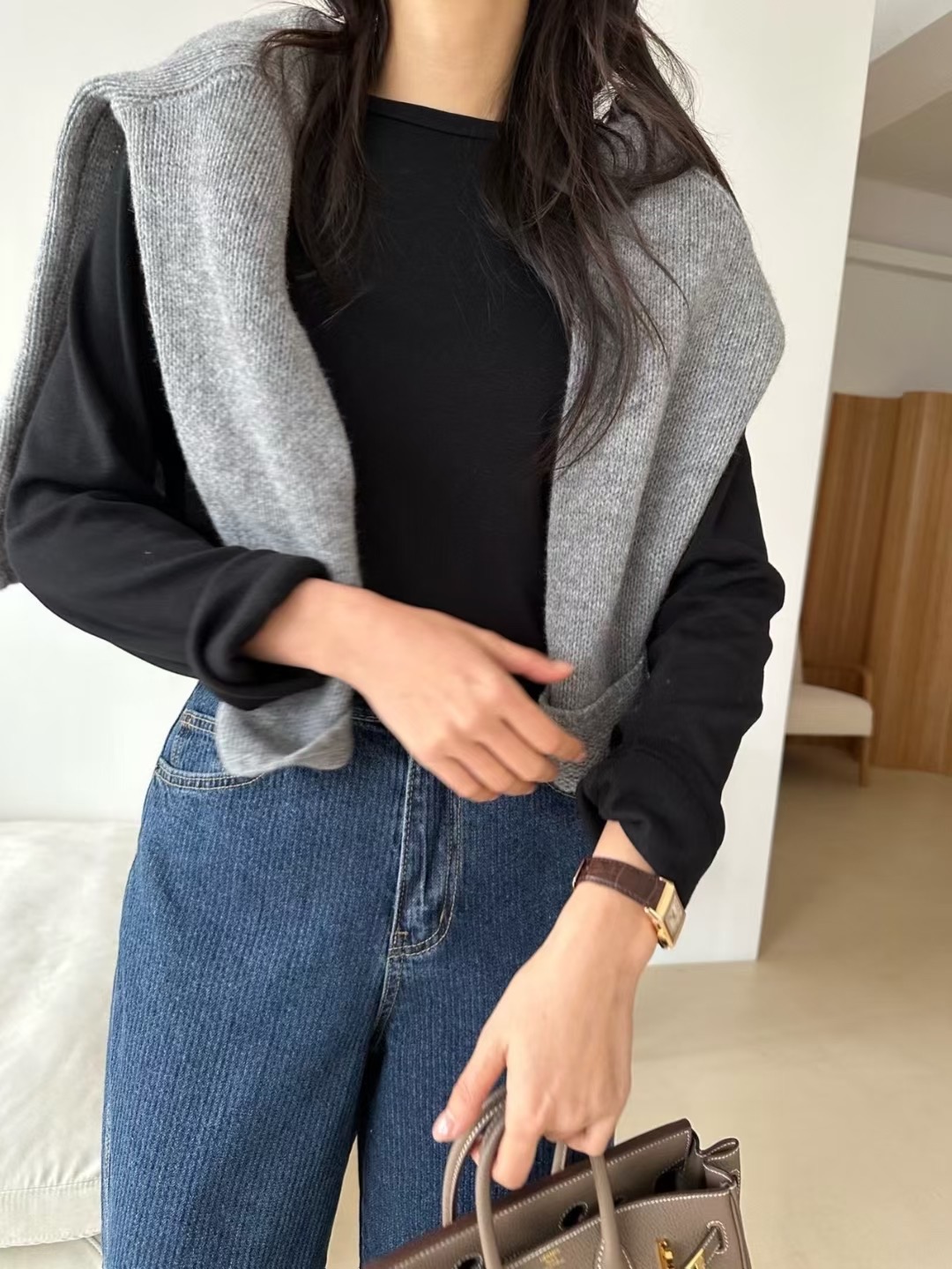 KIND-카인드-OT韓國直郵㊣女士新品25秋冬長袖T恤不含披肩KIND-ot長袖T恤圖色4